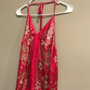 Paisley Pink Halter Top
